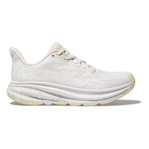 Hoka Women's Clifton 9 White/Lemonade W7